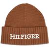 Tommy Hilfiger Uomo Berretto monotipo, Marrone, One Size