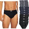 Intimo College Slip Uomo in Puro Cotone Jersey Premium Traspirante Prodotte in Italia Anallergiche Testate Contro i Cattivi odori Made in Italy 12/6/3 Pezzi (M, 12pz Colorato)