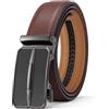 SENDEFN Cintura Uomo, Cintura Uomo Pelle con Cricchetto Automatica, Larghezza 35 mm, Trim Regolabile per Adattars, Cinture Adatto per Abbigliamento da Lavoro e Casual con Confezione Regalo