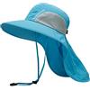 Bassdash Cappello da Sole Unisex UPF 50+ Cappello da Pesca Idrorepellente Tesa Larga con Ampia Protezione del Collo Coda di Cavallo Uomo Donna