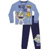 Disney Toy Story Pigiama Ragazzo, Pigiama Bambino Woody E Buzz Lightyear, Pigiami Ragazzo Manica Lunga, Blu 2-3 Anni
