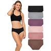 Fruit of the Loom No Show Seamless Underwear, Amazing Stretch & No Panty Lines, Available in Plus Size Mutande da Uomo Donna (Pacco da 6)