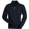 ATELIER DEL RICAMO Felpa Uomo A Mezza Zip Miami Payper-XS-Blu Navy