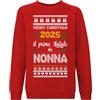 fashwork Felpa Natale 2025 Personalizzabile - Il Primo Natale in Famiglia - Felpa Girocollo Natalizia Divertente - Idea Regalo di Natale per Uomo e Donna