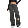 PASUDA Pantaloni Tuta Donna Pantaloni Termici Invernali Casual Larghi Pantaloni Jogging a Vita Alta Pantalon Sportivi Lungo Comodi in Pile Gamba Larga Jogger con Tasche e Coulisse (Grigio Scuro, S)