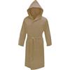 Moda Egidio Accappatoio Calibrato Unisex 100% Microfibra Con Cappuccio E Borsa Salvapazio (IT, Testo, 3XL, Regular, Regular, Plus size, Fango)