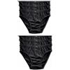Saggio Athos Slip in Puro Cotone Mercerizzato Set 3 o 6 Pezzi Modello con Elastico Ricoperto Ottimo Confort e Aderenza Uomo NERO6PZ 7