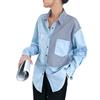 es-uk Camicie in denim a maniche lunghe da donna casual