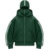 PADOLA Uomo Felpe con Cappuccio con Zip Balaclava Hoodie Cappello da Passamontagna Striped Manica Lunga Pullover Primavera Giacca