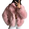 Generic Cappotto da Donna Soffice Giacca Soffice Giacca a Maniche Lunghe con Risvolto giacche Invernali in Pelliccia Shaggy Parka Cappotto Corto