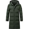 Allthemen Piumino da Uomo Giacca Invernale Lunga Trapuntata con Cappuccio Parka Caldo Cappotto a Vento di Grandi Dimensioni cachi L