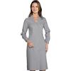 Ergos Workwear I.sacco Camice da Lavoro da Donna con Manica Lunga in Poliestere Cotone (Grigio)
