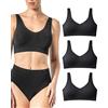 Risalti Reggiseno Senza Ferretto Bamboo Spalla Larga 3 pz