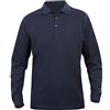 NSTF Oversize Taglie Forti Uomo Maglia Polo Cotone Maniche Lunghe Fino 8XL Reale (6XL, Blu)