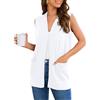 Wiwclo Womens 2024 Lightweight 3/4 Sleeve Cardigans for Women Dressy Casual Draped Shrug Tie Front Cardigan High Low Hem