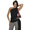 Sukiglam Canotta Donna Elegante Top Monospalla Estive Asimmetrico Canottiera con Cintura Senza Maniche Slim Fit Canotte Sexy Maglietta Spalla Scoperta Y2k Crop Top per Feste