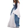 Generico Vestiti Donna Medievale Rinascimento Vestito Steampunk Vestiti Carnevale Palazzo Vintage Cerimonia Vestito Carnevale Curvy Cosplay Costume Principessa Sera Abito Medievale Donna
