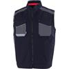 ROSSINI 1969 Rossini Tech - A20228 - UltraFlex Gilet da lavoro in cotone canvas stretch collo alla coreana chiusura cerniera multitasche (Blu, XXXL)