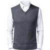 Btmpmcs Gilet Maglione Senza Maniche da Uomo Pullover in Maglia di Lana con Scollo a V Classico Panciotto Cardigan Canotte Smanicato Pullunder per Autunno Inverno