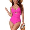 SHEKINI Spalline Incrociate Costume da Bagno Intero da Donna Cutout Costumi Intero Donna