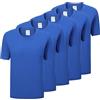MISEMIYA T Shirt - Mz-5-ts150 T-Shirt Unisex Adulto (Confezione da 5), Blu Royal, M