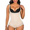 SHAPERX Donna Fajas Reductoras Colombianas Body Contenitivo Modellante Shapewear Intimo Snellente Pancera Contenitiva Addominale Controllo Bodysuit, UK-SZ7200-Beige-XS