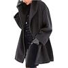 MOKBAY Cappotto Lana Cappottino Oversize Lana Giacche Calda Cappotti Donna Cappotto Invernale Elegante Invernali Eleganti Autunno Giacche Invernali Donna 4XL