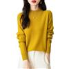 Chanyarn Maglione da Donna in 100% Lana Merino Collo Alto Demi Lavorato a Maglia Senza Cuciture a Maniche Lunghe