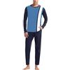 Generic Pigiama Uomo Invernale 2 Pz Set 2025 Lungo Eleganza e Confort Due Pezzi Tuta da Casa per Casual Delicato sulla Pelle Elegante