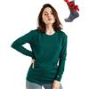 Merino.tech Maglia Termica Donna Lana Merinos - 100% Lana Merino Intimo Donna Leggero, Medio, Pesante con Calzini (Medium, 165 Forest Green)