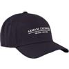 Armani Exchange Berretto da Baseball da Uomo Essential, Milano/New York, con Logo Lettering, Blu Navy, Taglia Unica