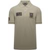 Aeronautica Militare Polo PO1927 da Uomo, Camicia, t-Shirt, Maniche Corte, Frecce Tricolori con Patch (IT, Testo, XXL, Regular, Regular, Beige)