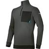 Uvex Maglione da Lavoro in Maglia Tune-Up con Taschino per Uomo (Grigio Scuro, S)