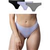 Snocks Mutande Donna Cotone 3X Intimo Perizoma Slip Tanga (3X Mix 1, M)