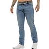 989Zé ENZO Jeans Uomo Pantaloni Casual Cotone Classic Fit con Cintura EZ399 Azzurro 42W / 30L