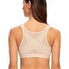 MELENECA Donna Reggiseno Posturale con Chiusura Frontale Post Chirurgia Supporto per la Schiena - Senza Ferretto Non Imbottito Beige 4H