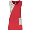 Siry Work Grembiule Donna Art. FRESIA 35% Cotone 65% Poliestere Taglia Unica MADE IN ITALY Ideale per Maestra, Alimentari, Parrucchiera, Estetista, Impresa di pulizie (ROSSO - F14)