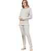 SNELLY Pigiama Donna Lungo 100% Caldo Cotone Invernale,CL535