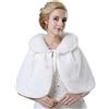 Lifup Donna Scialle Invernale Caldo Stole Pelliccia Sintetica Poncho per Matrimonio Cerimonia Sposa Damigella