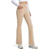Comallan Thermo Flare Leggings Inverno Impermeabili Alto Vita Caldo Peluche Pantalone