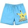 Pokémon Bermuda per Ragazzi, Pantaloncini da Bagno Pikachu, Costumi da Bagno per Bambino, Taglie 6 a 12 Anni (IT, età, 8 Anni, Regular, Blu)