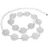 LumiSyne Moda Cintura a Catena Per Donna Anello In Metallo Traforato Intagliato Vintage Catena Della Vita Oro Argento Fibbia Regolabile Catena Per Il Corpo Abito Cintura a Catena Lunga