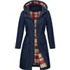 Tuopuda Giacca Impermeabile Donna Antivento Leggera Giacca a Vento Pioggia con Cappuccio Lungo Antipioggia Trench Impermeabile Raincoat Zipper Softshell Jacket Cappotto Parka Outdoor