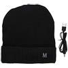 plplaaoo Cappello invernale uomo, Cappello Beanie Invernale Riscaldato Elettrico USB Per Uomo Donna, Cappelli Invernali Traspiranti Per Esterno Caldo Caldo Riscaldamento(bordo nero)