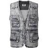 KTWOLEN Gilet di Jeans da Uomo Vintage Giubbino di Jeans Smanicato da Moto Giacca Jeans Senza Maniche Multitasche Denim Gilet da Pesca Lavoro Caccia
