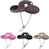 Ianulus Cappello da Sole da Spiaggia, Cappello da Cowboy, Cappello da Pescatore da Uomo e da Donna, Due Varianti Di Indosso, Cappello da Pescatore Con Sottogola (Caffè)