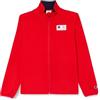 Champion Legacy Retro Sport B (306864) - Quick-Dry Micro Polar Fleece Full-Zip High-Neck Felpa, Vermiglione/Blu Marino (CRD/NNY), 9-10 Anni (M) Bambino FW24