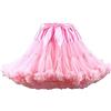 PhilaeEC - Sottogonna da donna in chiffon con elastico in vita e tutù, in tulle multistrato, per cosplay, lunghezza 40 cm, vita 55-95 cm, rosa, Taglia unica
