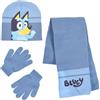 BlueY Cappello Sciarpa e Guanti per Ragazzi, Set Invernale Cappello Sciarpa e Guanti, Accessori Invernali per Bambino, Regalo per Ragazzi | Blu