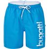 bugatti Pantaloncini da uomo Giovanni 428969, Azzurro/French Blue (con logo stampato), XXXL